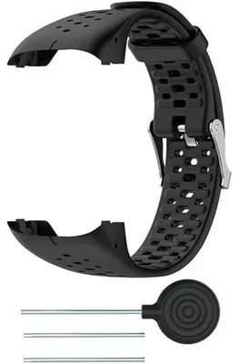Produktbild von Silikonarmband - Schwarz - Für Polar M400/M430 - Kleine Uhrband - Schwarz