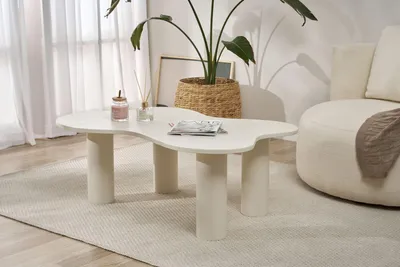 Produktbild von Skye Decor, Bloom - Cream, Couchtisch-Set, Creme, MDF, 110 x 40 x 70 cm