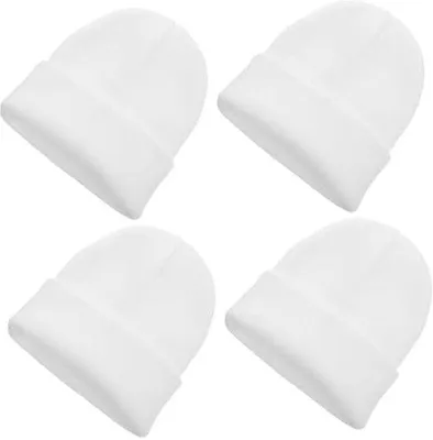 Produktbild von Wollene Damenmützen, 4er Set, weiss