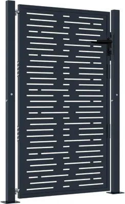Produktbild von Gartentor Anthrazit 105x155 cm Stahl Quadratisches Design
