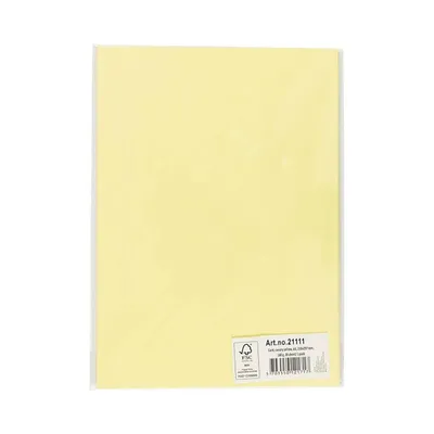 Immagine prodotto di Cartone A4 giallo chiaro 180 g/m², cartone per artigianato, pittura e bricolage - confezione da 20 pz