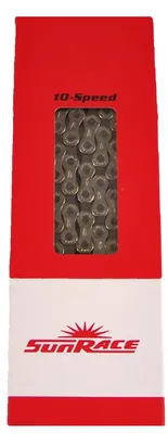 Produktbild von Sunrace Kette 10 fach 116 Glieder 1/2" x 11/128" CN10A Silber/Grau