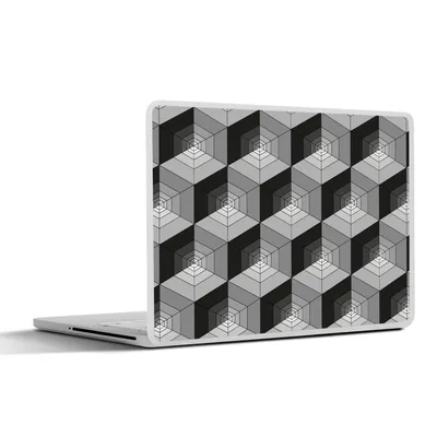 Produktbild von MuchoWow® Laptop Aufkleber Sticker Cover Muster - Würfel - 3D 40x30 cm - Laptop Dekoration - Selbstklebend