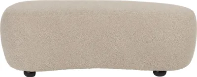 Produktbild von Housecraft Living Noxx Pouf/ Sitzhocker Organisch Geformt Bouclé Beige