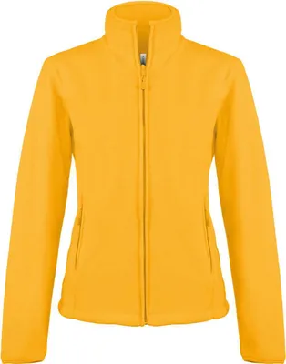 Produktbild von Kariban Damen Fleece Jacke Micro Fleecejacke Windjacke Winterjacke, Größe:M, Farbe:Gelb