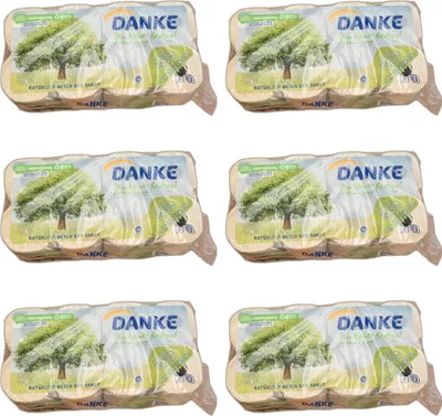 Produktbild von 6 x Danke Toilettenpapier 3-lagig 8 Rollen