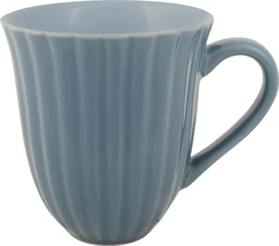 Produktbild von IB Laursen MYNTE Becher mit Rillen CORNFLOWER Blau Keramik Geschirr Tasse 250 ml