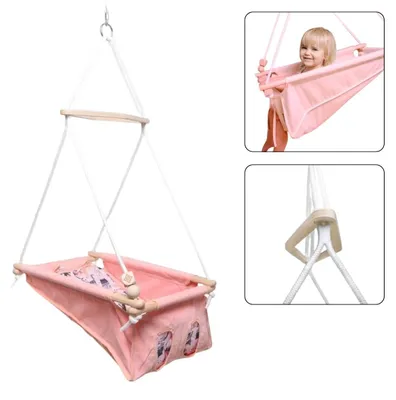 Zdjęcie produktu dla Huśtawka Dla Niemowlaka Baby Pastel Różowy - Cats