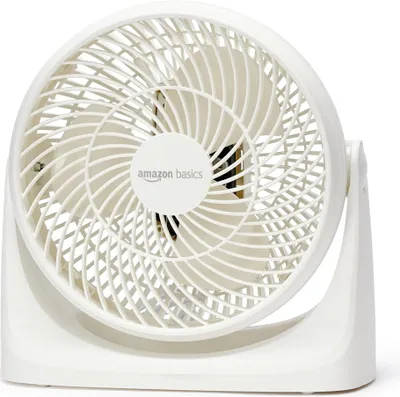 Image de Amazon Basics Ventilateur de table portable 18 cm refroidissement silencieux 3 Fans Heaters Coolness