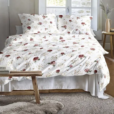 Produktbild von Irisette Edel-Feinbiber Bettwäsche Meran rot 8627 140x200 cm + 70x90 cm