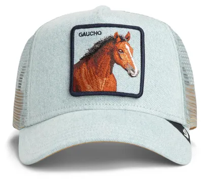 Zdjęcie produktu dla Czapka typu trucker marki Goorin Bros. z denimu, kolor jasny denim