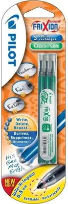 Produktbild von PILOT FriXion Ersatzmine Ball 0,5mm grün 3 Stück Blister