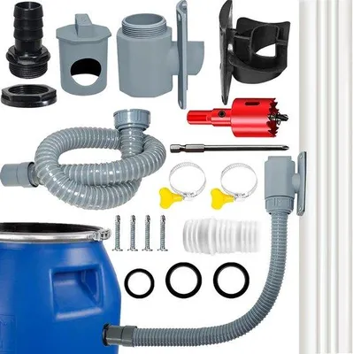 Immagine prodotto di Condotta di raccolta dell'acqua piovana 60-80 mm, scarico dal tetto fino a 80 m²