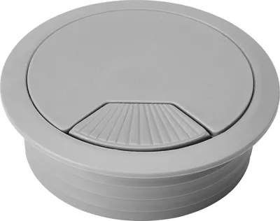 Produktbild von 2 Stück Kunststoff Kabeldurchführung Kabeldurchlass Ø 60 mm grau