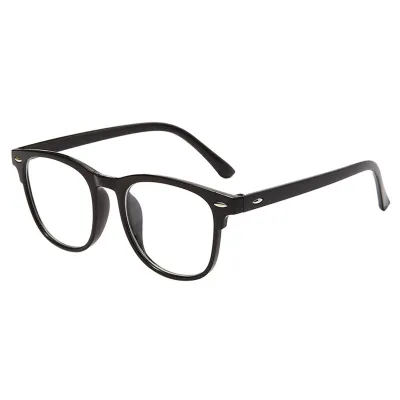 Produktbild von Blaulichtfilterbrille Uni Klare Sicht Starkes Scharnier Glatt Transparent Mit Rand Augenschutz Klare Blaulichtbrille Brille Schwarz