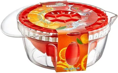 Produktbild von Zitruspresse – Manuelle Orangen- und Zitronenpresse – Auffangkrug mit Ausgießer – 700 ml