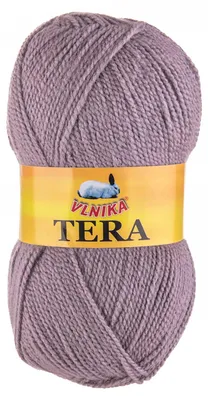 100g Strickgarn TERA Uni Strickwolle Handstrickgarn Klassikgarn grauflieder