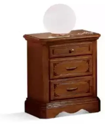 Produktbild von Design Nachttisch Tisch Möbel Braun Holz Schlafzimmer Beistelltisch