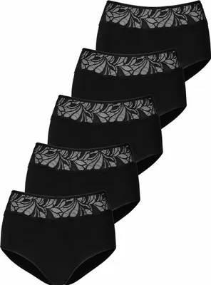 Produktbild von VIVANCE Taillenslip 5 er-Pack schwarz Größe 32/34