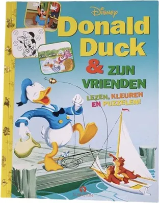 Image de Donald duck & zijn vrienden, lezen, kleuren en puzzelen. doeboek