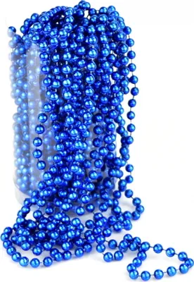 Produktbild von 15 Meter lange Blaue Perlenkette mit 5,7 mm Perlendurchmesser