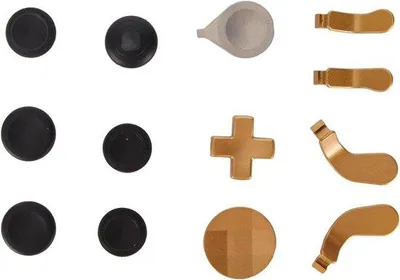 Produktbild von Ersatz-Thumbsticks-Kit für Elite-Serie-2-Controller, sehr empfindlich, programmierbar, Metallrückseite, Gaming-Zubehör