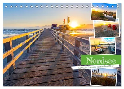 Produktbild von Nordsee - Sehnsuchtskalender zu Strand und Meer (Tischkalender 2027 DIN A5 quer), CALVENDO Monatskalender