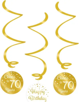 Zdjęcie produktu dla Paperdreams Girlandy spiralne złoto-białe – 70