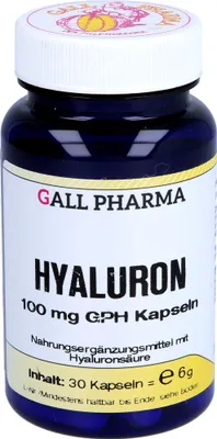 Produktbild von GALL PHARMA Hyaluron 100 mg GPH Kapseln, 30 St. Kapseln
