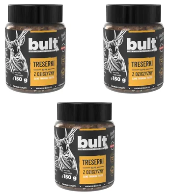 Produktbild von Bult | Trainersnacks für Hunde - 3x150g - 75% Fleischanteil - 20% Wildfleisch - Natürliche Hundeleckerlis