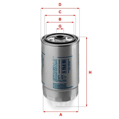 Produktbild von Kraftstofffilter SOFIMA S 2H2O NR für FIAT DUCATO Kasten (244) Filtereinsatz