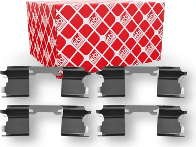 Produktbild von FEBI BILSTEIN 181495 Zubehörsatz Scheibenbremsbelag Vorne passend für MERCEDES-BENZ SPRINTER 3,5-t Kasten (906) VIANO (W639) VITO Bus (W639) für VW