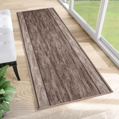 Produktbild von Tapiso Läufer Anti Rutsch Modern Grau Wohnzimmer 67 x 200