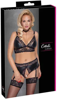 Immagine prodotto di Cottelli CURVES - Reggiseno e reggicalze XL