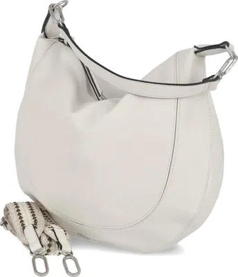 Produktbild von Fräulein Frida Damen Hobo Bag Schultertasche Weiß Kunstleder-