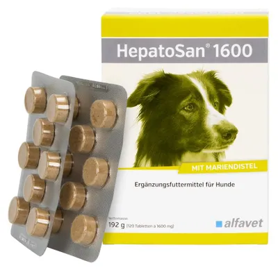 HepatoSan 1600 – 120 Tabletten für Hunde & Katzen