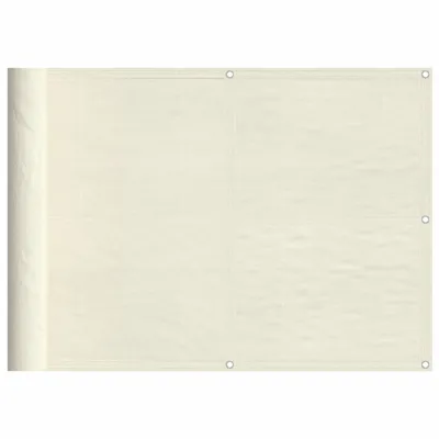 Zdjęcie produktu dla Parawan balkonowy, kremowy, 75x800 cm, 100% poliester Oxford