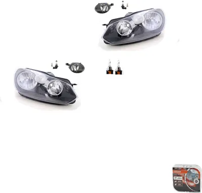 Produktbild von Scheinwerfer Satz + Osram Night Breaker Laser passend für VW Golf VI 5K1941005L 5K1941005E 5K1941005H 5K1941005J 5K1941005Q 5K1941005S 5K194100 Johns