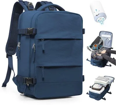 Immagine prodotto di Valigia da viaggio sottovuoto con sistema di sottovuoto e pompa, impermeabile, ideale per i viaggi e come bagaglio a mano