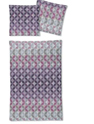 Produktbild von Irisette Mako-Satin Bettwäsche Set Bettwäsche 2 teilig Bettbezug 155 x 220 cm Kopfkissenbezug 80 x 80 cm Eos 8346-11 rot