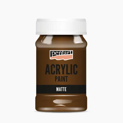 Produktbild von PENTART Acrylfarbe matt, 100 ml, Kastanie