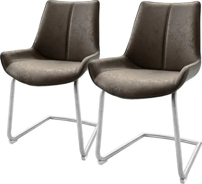 Produktbild von home24 Freischwinger - 2er-Set - Kunstleder