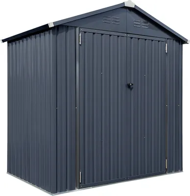 Produktbild von Westmann Stahl Gerätehaus Minor 64 Anthrazit 119x183x196 cm