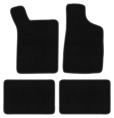 Zdjęcie produktu dla Dywaniki samochodowe welurowe BASIC do: Renault 21 (1986-1996, sedan) czarne, z mocowaniami