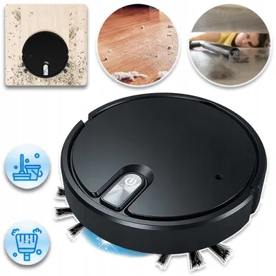 Obrázek produktu pro Automatický robotický vysavač 3W1: vysávání, vytírání, zvlhčování, výkon 1500 Pa, provoz až 60 minut, tichý provoz