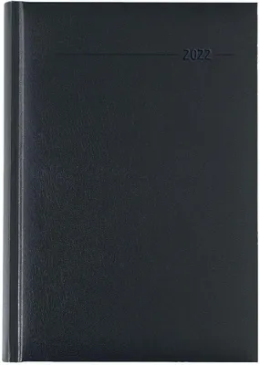 Productafbeelding van ALPHA 18.4001 Buchkalender 1 Tag / 1 Seite 15 x 21 cm schwarz