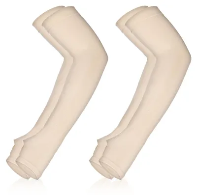 Imagen del producto de Protectores para los antebrazos con protección UV, 2 pares, talla única, para deportes y tatuajes