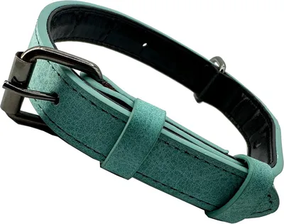 Imagen del producto de Collar para perros, ajustable, de cuero resistente, disponible en diferentes tamaños, para perros de pequeño a grande