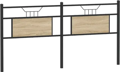 Produktbild von vidaXL Ersatz-Kopfteil Sonoma-Eiche 160 cm Holzwerkstoff und Stahl