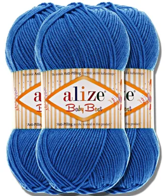 Produktbild von Alize 3x 100g Baby Best Wolle, Antipilling, Uni, Häkeln, Stricken (141)
